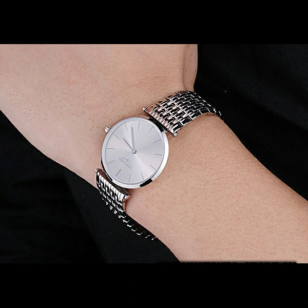 Longines La Grande Classique Grey Round Dial Stainless Steel Band new60275