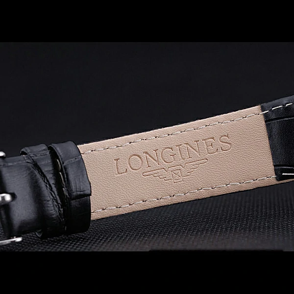 Longines La Grande Classique Grey Round Dial Black Leather Band new60276