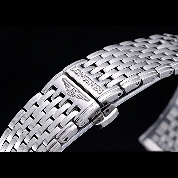 Longines La Grande Classique Black Round Dial Diamond Case Diamond Numerals Stainless Steel new60282