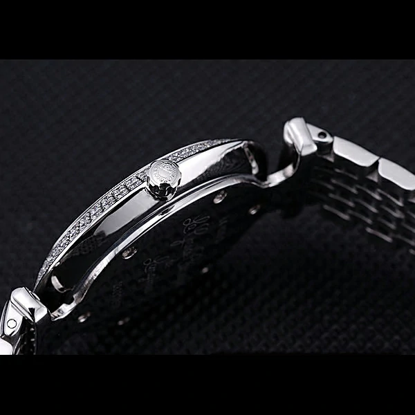 Longines La Grande Classique Black Round Dial Diamond Case Diamond Numerals Stainless Steel new60282