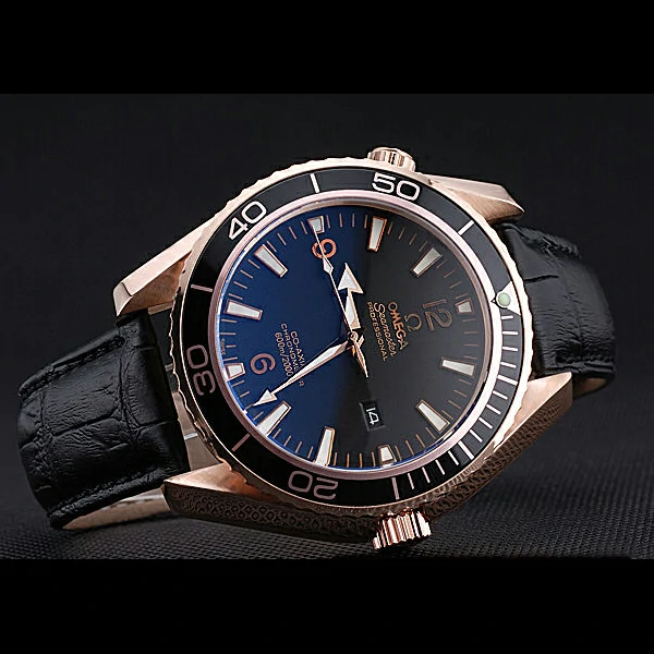 Omega Seamaster Planet Ocean Ceragold Black Dial new60284