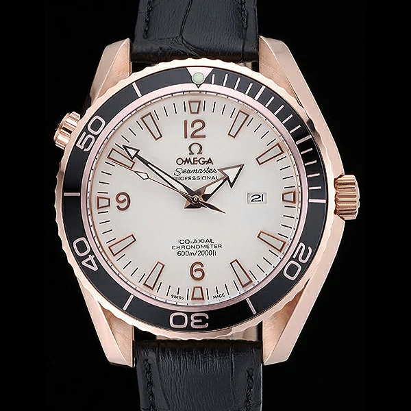 Omega Seamaster Planet Ocean Ceragold White Dial new60285