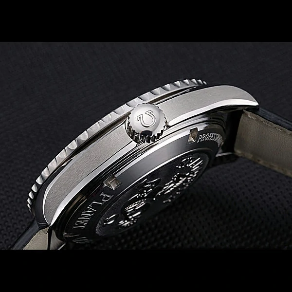 Omega Seamaster Planet Ocean GMT Black Dial Black Leather Band new60288