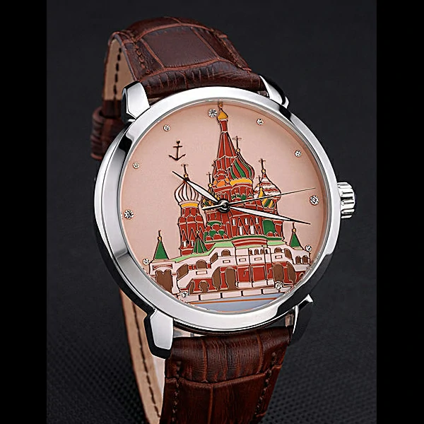 Ulysse Nardin Kremlin Set Silver Case Brown Leather Strap new60315