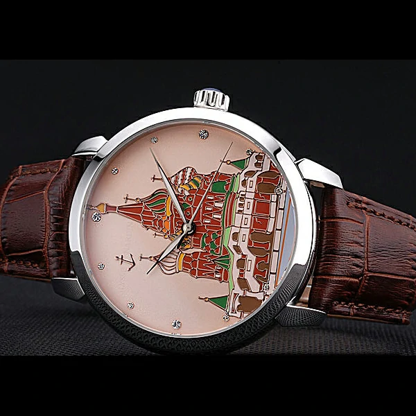 Ulysse Nardin Kremlin Set Silver Case Brown Leather Strap new60315
