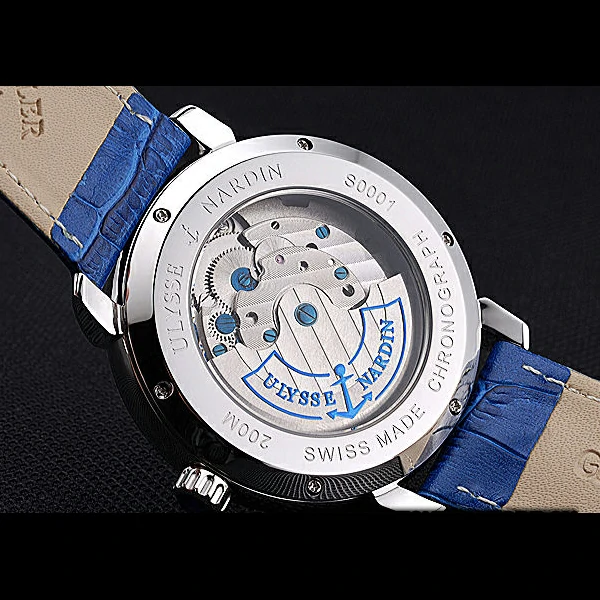 Ulysse Nardin Classico HMS Caesar Limited Edition Blue Leather Strap new60317