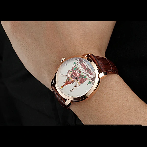 Ulysse Nardin Kremlin Set Gold Case Brown Leather Strap new60318