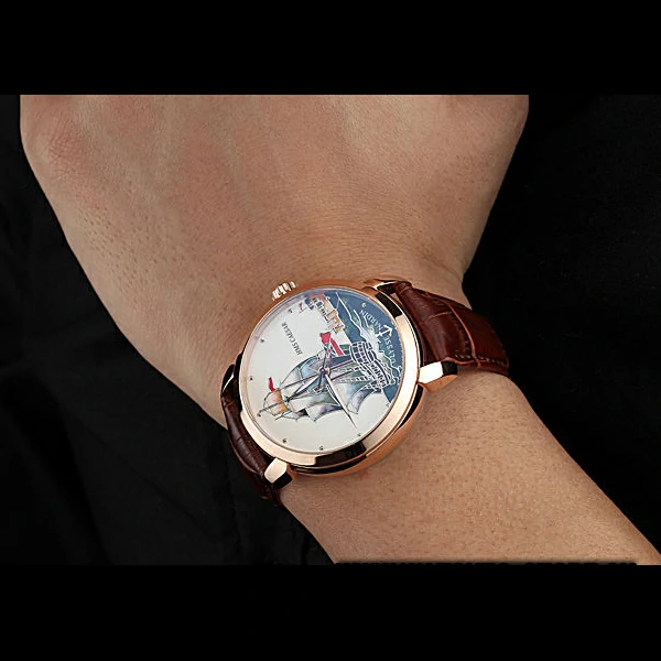 Ulysse Nardin Classico HMS Caesar Limited Edition White Dial Brown Leather Strap new60319