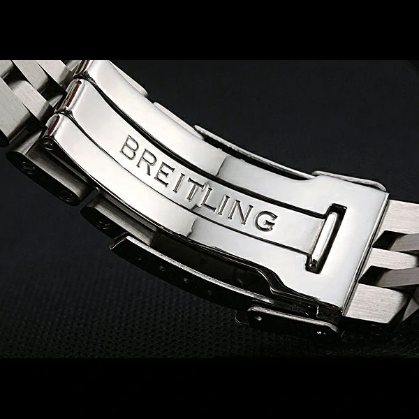 Breitling Chronomat Certifie Black Dial Stainless Steel Bracelet new60320