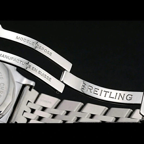 Breitling Chronomat Certifie Black Dial Stainless Steel Bracelet new60320