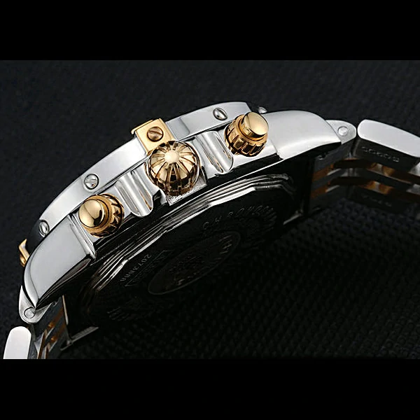 Breitling Chronomat Black Dial Stainless Steel And Gold Bracelet new60323