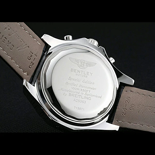 Breitling Bentley Supersports Black And Red Dial Black Leather Bracelet new60324