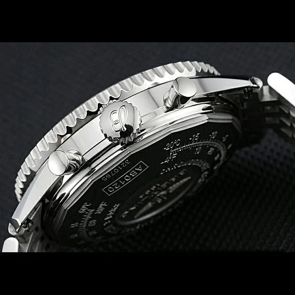Breitling Navitimer Black Dial Stainless Steel Bracelet new60336