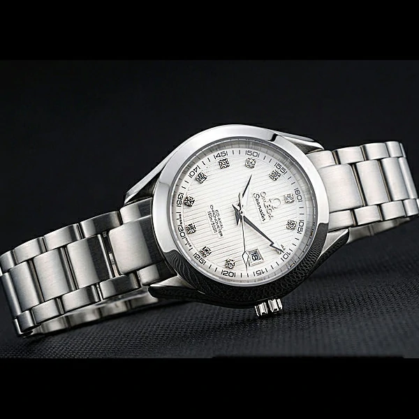 Omega Seamaster Aqua Terra White Dial Diamond Numerals Stainless Steel Bracelet new60337