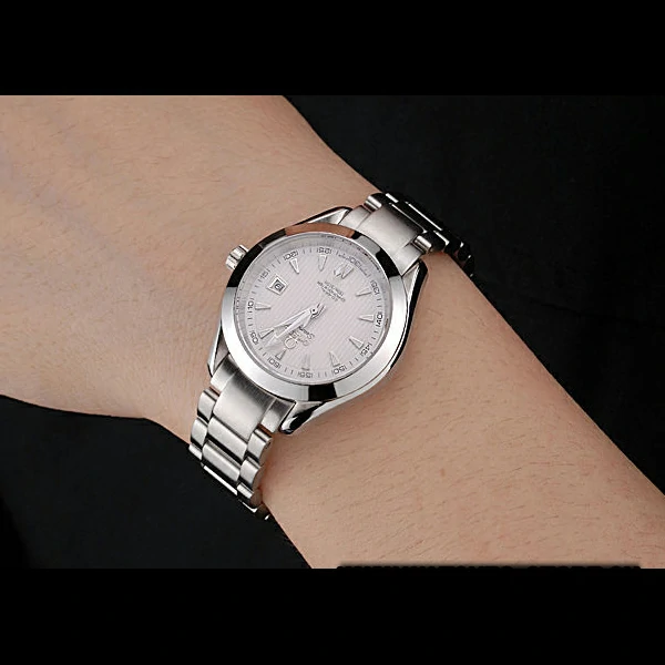 Omega Seamaster Aqua Terra White Dial Stainless Steel Bracelet Ladies new60339