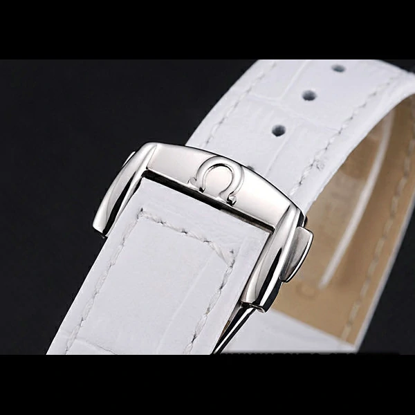 Omega Speedmaster Chronograph White Dial White Leather Bracelet new60345