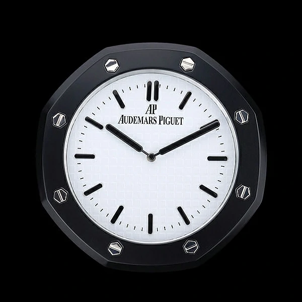 Audemars Piguet Royal Oak Wall Clock Black White new60353