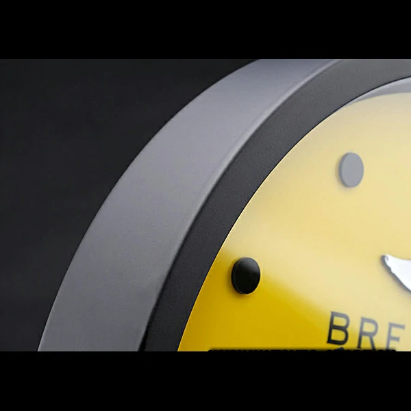 Breitling Superocean Wall Clock Black Yellow new60356