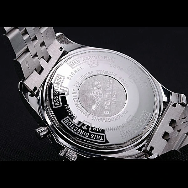 Breitling Professional Chronospace Black Dial Stainless Steel Bracelet new60394