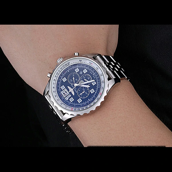 Breitling Professional Chronospace Black Dial Stainless Steel Bracelet new60394
