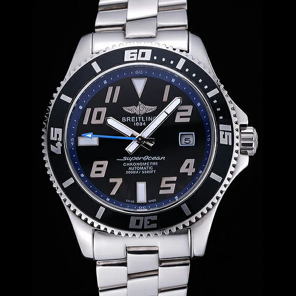 Breitling Superocean 44 Abyss Blue Accents Stainless Steel Bracelet new60395
