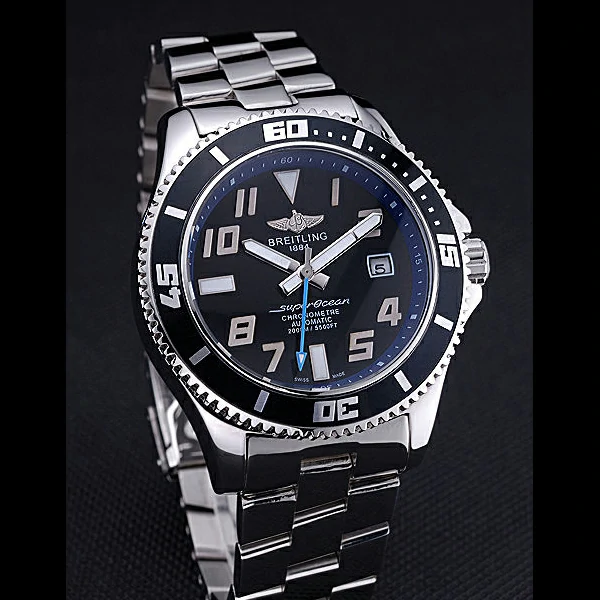 Breitling Superocean 44 Abyss Blue Accents Stainless Steel Bracelet new60395