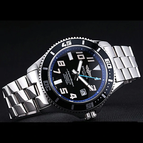 Breitling Superocean 44 Abyss Blue Accents Stainless Steel Bracelet new60395
