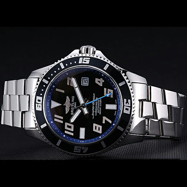 Breitling Superocean 44 Abyss Blue Accents Stainless Steel Bracelet new60395