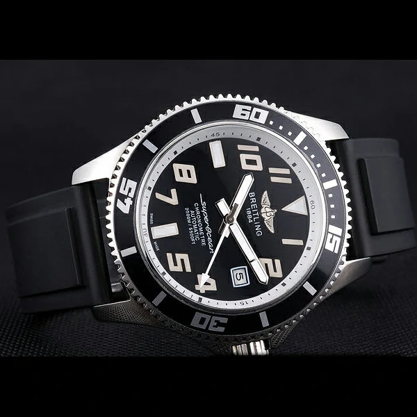Breitling Superocean 42 Abyss White Accents Rubber Bracelet new60396