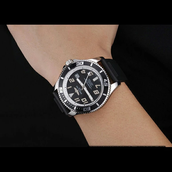 Breitling Superocean 42 Abyss White Accents Rubber Bracelet new60396