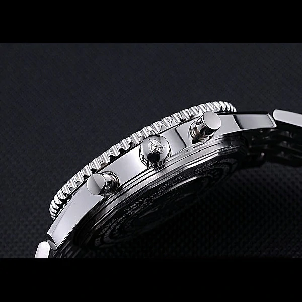 Breitling Navitimer World Black Dial Stainless Steel Bracelet new60401