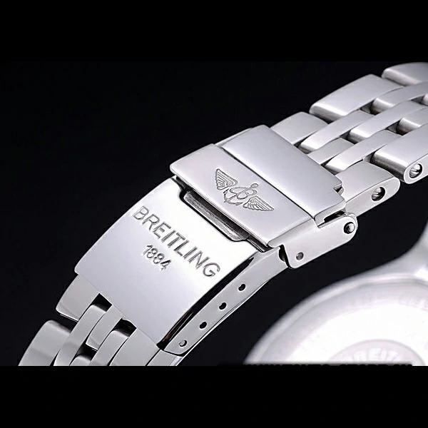 Breitling Chronomat Evolution Black Dial Stainless Steel Bracelet new60404