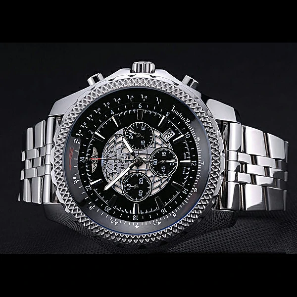 Breitling Bentley B05 Unitime Black Dial Stainless Steel Bracelet new60409