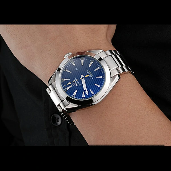 Omega Seamaster Aqua Terra Black Dial Yellow Numerals Stainless Steel Bracelet new60413