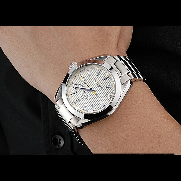 Omega Seamaster Aqua Terra Ivory Dial Black And Yellow Seconds Hand Stainless Steel Bracelet new60414