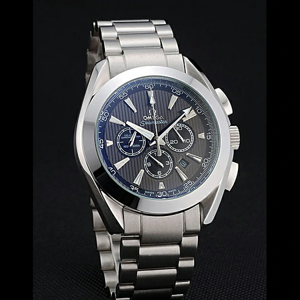 Omega Seamaster Aqua Terra Chronograph Teak Grey Dial Stainless Steel Bracelet new60416