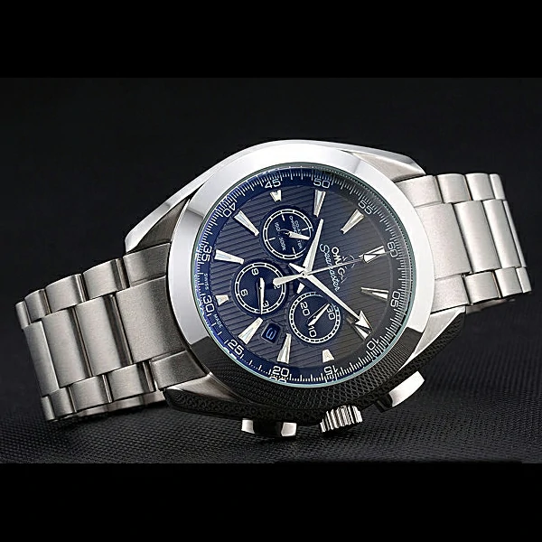 Omega Seamaster Aqua Terra Chronograph Teak Grey Dial Stainless Steel Bracelet new60416