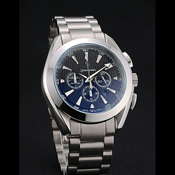 Omega Seamaster Aqua Terra Chronograph Blue Dial Stainless Steel Bracelet new60417