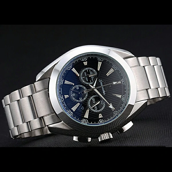 Omega Seamaster Aqua Terra Chronograph Blue Dial Stainless Steel Bracelet new60417