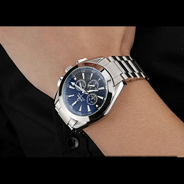 Omega Seamaster Aqua Terra Chronograph Blue Dial Stainless Steel Bracelet new60417