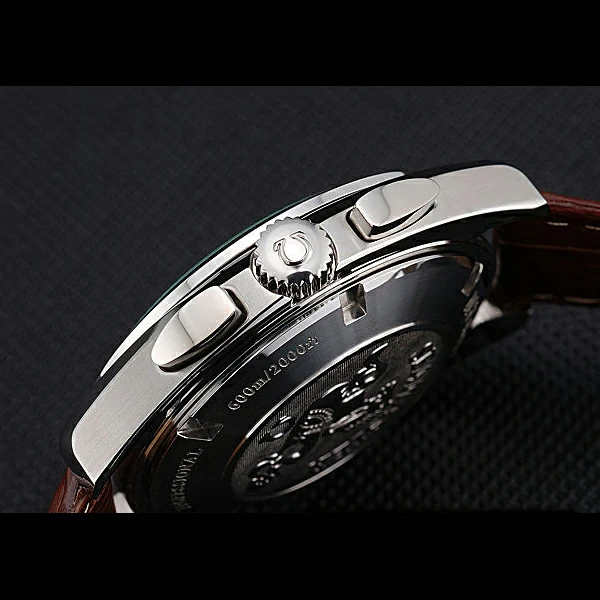 Omega Seamaster Aqua Terra Chronograph Ivory Dial Brown Leather Bracelet new60418