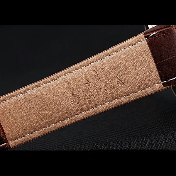 Omega Seamaster Aqua Terra Chronograph Teak Black Dial Brown Leather Bracelet new60420