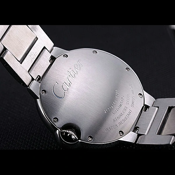 Cartier Ballon Bleu de Cartier White Dial Roman Numerals Stainless Steel Bracelet new60444