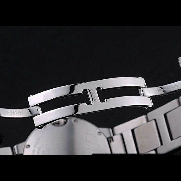 Cartier Ballon Bleu de Cartier White Dial Roman Numerals Stainless Steel Bracelet new60444