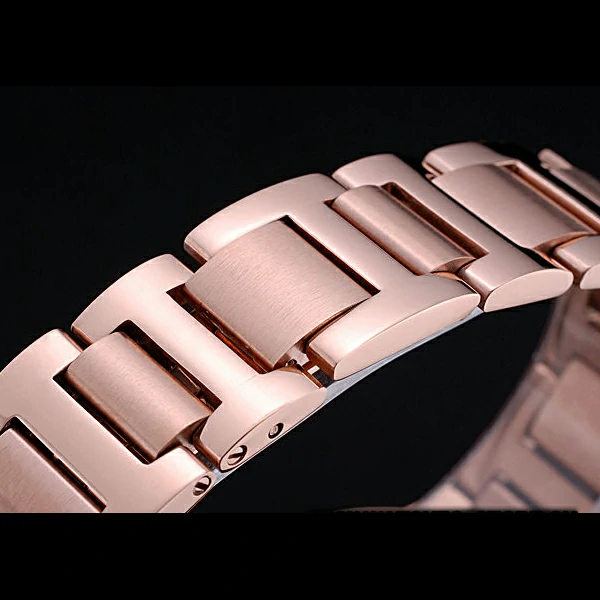 Cartier Ballon Bleu de Cartier Pink Diamond Dial Gold Bracelet new60445