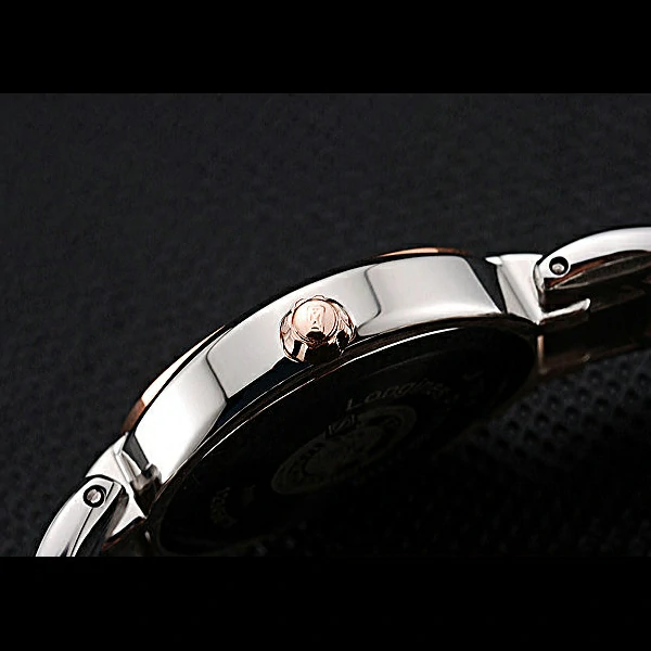 Longines PrimaLuna Stainless Steel And Gold Diamond Case new60474