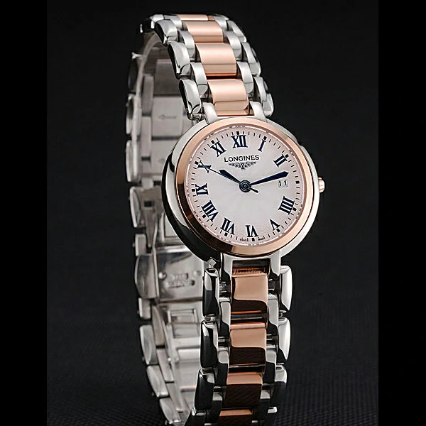 Longines PrimaLuna Stainless Steel And Gold Case Roman Numerals new60475
