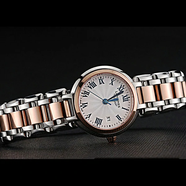 Longines PrimaLuna Stainless Steel And Gold Case Roman Numerals new60475