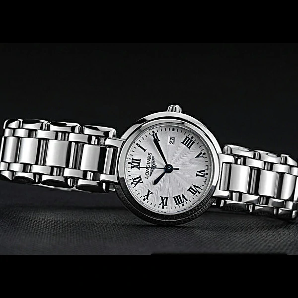 Longines PrimaLuna Stainless Steel Case Roman Numerals new60476