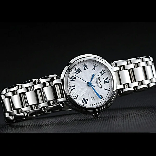 Longines PrimaLuna Stainless Steel Case Roman Numerals new60476